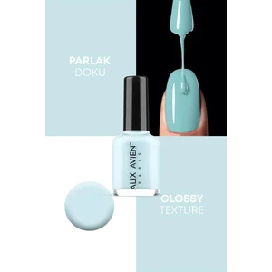 Alix Avien Turkuaz Mavi Oje 71 - Yüksek Pigmentli Uzun Süreli Kalıcılık Hızlı Kuruma - Nail Lacquer 71