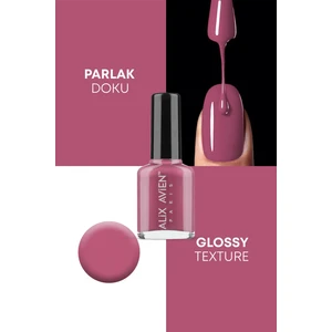 Alix Avien Pembe Nude Oje 55 - Yüksek Pigmentli Uzun Süreli Kalıcılık Hızlı Kuruma - Nail Lacquer 55