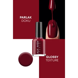 Alix Avien Bordo Oje 17  - Yüksek Pigmentli Uzun Süreli Kalıcılık Hızlı Kuruma - Nail Lacquer 17