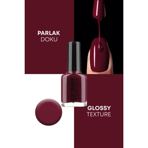 Alix Avien Bordo Oje 107 - Yüksek Pigmentli Uzun Süreli Kalıcılık Hızlı Kuruma - Nail Lacquer 107