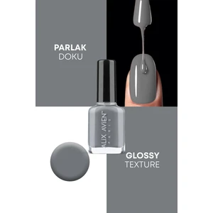Alix Avien Gri Oje 41 - Yüksek Pigmentli Uzun Süreli Kalıcılık Hızlı Kuruma - Nail Lacquer 41