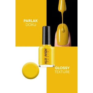 Alix Avien Sarı Oje 68 - Yüksek Pigmentli Uzun Süreli Kalıcılık Hızlı Kuruma - Nail Lacquer 68