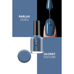 Alix Avien Berrak Mavi Oje 111 - Yüksek Pigmentli Uzun Süreli Kalıcılık Hızlı Kuruma - Nail Lacquer 111