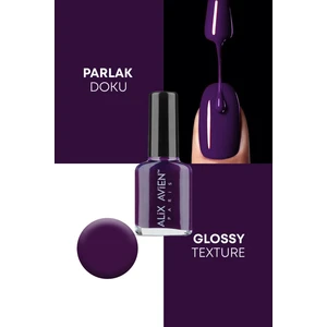 Alix Avien Mor Oje 20  - YükseK Pigmentli Uzun Süreli Kalıcılık Hızlı Kuruma - Nail Lacquer 20