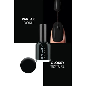 Alix Avien Siyah Oje 27 - Yüksek Pigmentli Uzun Süreli Kalıcılık Hızlı Kuruma - Nail Lacquer 27