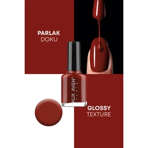 Alix Avien Kiremit Kahve Oje 12 - Yüksek Pigmentli Uzun Süreli Kalıcılık Hızlı Kuruma - Nail Lacquer 12