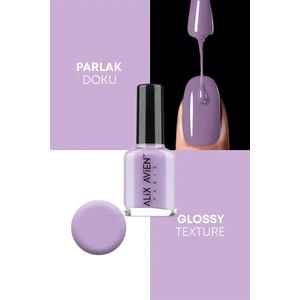 Alix Avien Lila Oje 75 - Yüksek Pigmentli Uzun Süreli Kalıcılık Hızlı Kuruma - Nail Lacquer 75