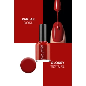 Alix Avien Kırmızı Oje 57 - Yüksek Pigmentli Uzun Süreli Kalıcılık Hızlı Kuruma - Nail Lacquer 57