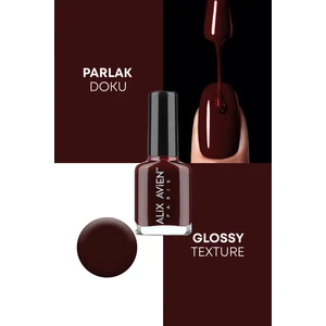 Alix Avien Bordo Oje 22  - Yüksek Pigmentli Uzun Süreli Kalıcılık Hızlı Kuruma - Nail Lacquer 22