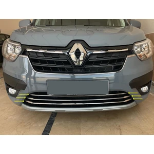 Renault Express Krom Ön Tampon Alt Çıta 3 Parça 2021> Paslanmaz Çelik