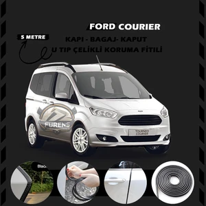 STS Oto Aksesuar Ford Courier Oto Araç Kapı Koruma Fitili 5metre Parlak Siyah Renk
