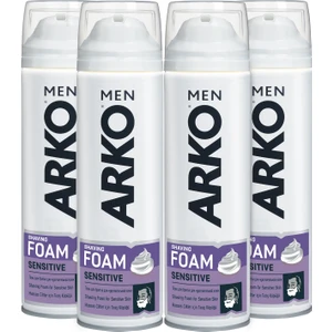 Men Sensitive Erkek Tıraş Köpüğü 4x200ml