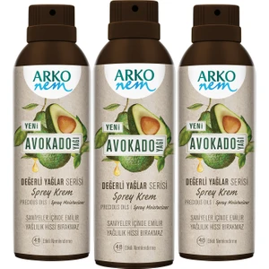 Nem Değerli Yağlar Avokado Sprey Krem 3X150ML