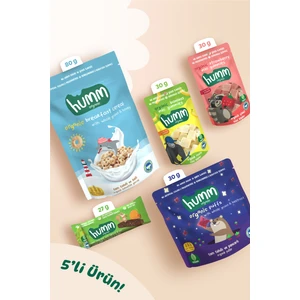 Hummorganic - Organik Kahvatlı & Ara Öğün Atıştırmalık Paketi - 5 Adet (5 Çeşit)