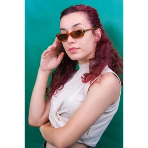 Kahverengi Kemik Polarize Retro CS003 C16 Kadın Güneş Gözlüğü