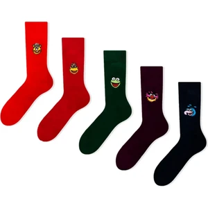 Limmon Store 5'li Muppets Nakışlı Renkli Çorap Set