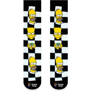 Limmon Store Damalı Simpson Renkli Çorap