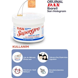 Supergro Bakım Yağı 198 gr Botanik Yağlarla Zenginleştirilmiş Günlük ve Haftalık Kullanım İçin İdeal