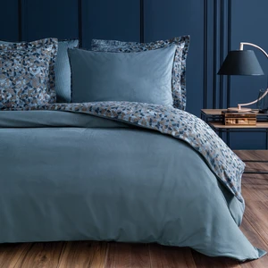 CharMe Elba Çift Kişilik Kadife Saten Nevresim Takımı - Lacivert