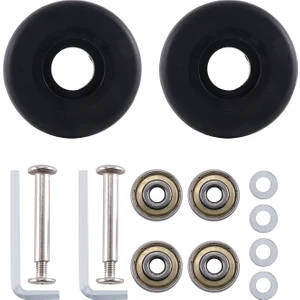 50MM x 18MM Bagaj Bavul Yedek Tekerlekler, Pu Döner Küçük Tekerlekler Karbon Çelik Rulmanlar Tamir Takımları (Yurt Dışından)
