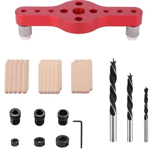 Dikey Cep Delik Jig Ağaç Işleme 6/8/10MM Sondaj Bulucu Ahşap Dübel Merkezleme Matkap Kılavuz Seti Delik Zımba (Yurt Dışından)