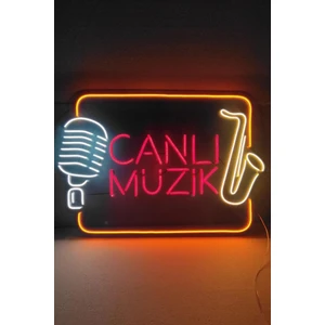 Sanec Işıklı Canlı Müzik - Neon LED Tabela Duvar Dekorasyon