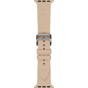 Case Street Apple Watch 6 40 mm Kordon Katman Görünüm Spor Silikon KRD92 Kahverengi Açık