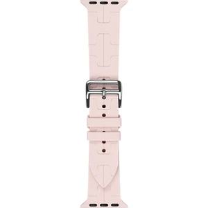 Case Street Apple Watch 6 40 mm Kordon Katman Görünüm Spor Silikon KRD92 Açık Pembe