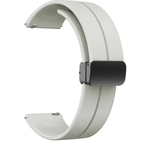 Xiaomi Watch S3 Kordon Silikon Mıknatıslı Ayarlanabilir HS19 Krem