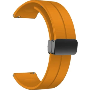 Xiaomi Watch S3 Kordon Silikon Mıknatıslı Ayarlanabilir HS19 Sarı
