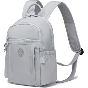 Smart Bags Küçük Boy Krinkıl Kumaş Kadın Sırt Çantası BC 3179 - Açık Gri