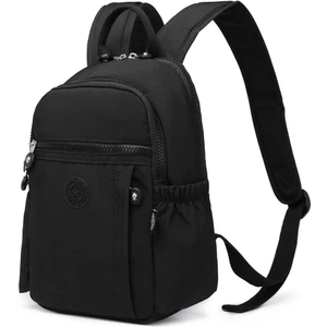 Smart Bags Küçük Boy Krinkıl Kumaş Kadın Sırt Çantası BC 3179 - Siyah