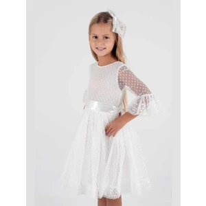 AHENGİM KIZ ÇOCUK ELBİSE KIZ ÇOCUK TOKALI ELBİSE KIZ ELBİSE TÜL DANTEL ELBİSE AK2209