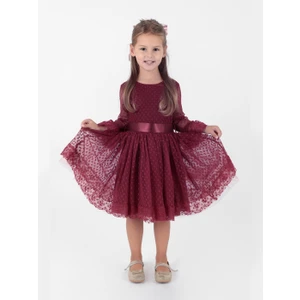 Ahenk Kids AHENGİM KIZ ÇOCUK ELBİSE KIZ ÇOCUK TOKALI ELBİSE KIZ ELBİSE TÜL DANTEL ELBİSE AK2209