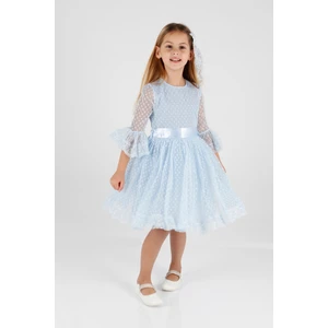 Ahenk Kids AHENGİM KIZ ÇOCUK ELBİSE KIZ ÇOCUK TOKALI ELBİSE KIZ ELBİSE TÜL DANTEL ELBİSE AK2209