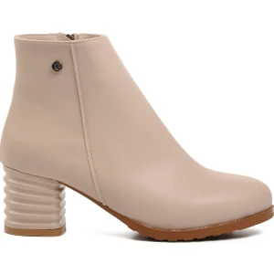 Pierre Cardin PC-52524 Krem Içi Polarlı Kadın Topuklu Bot