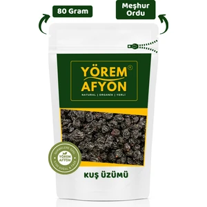 Yörem Afyon Meşhur Ordu Yemeklerin Vazgeçilmezi Siyah Tane Kuş Üzümü | 80gr.