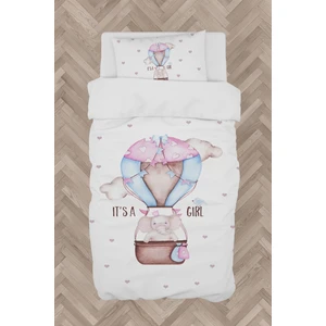 Mekta Home Bebek ve Çocuk Odası Pembe Uçan Balon Desenli Nevresim Takımı