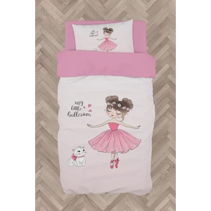 Mekta Home Bebek ve Çocuk Odası Prenses Kız ve Kedi Desenli Nevresim Takımı