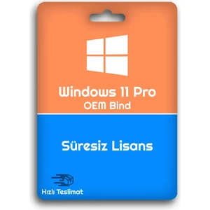 Windows 11 Pro Oem (Bind) Lisans Anahtarı