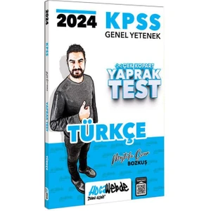 Hocawebde Yayınları 2024 KPSS Genel Yetenek Türkçe Çek Kopart Yaprak Test