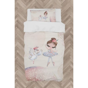 Mekta Home Bebek ve Çocuk Odası Kuğu ve Balerin Desenli Nevresim Takımı