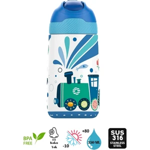 Paslanmaz Çelik Termos (Pipetli) - 350ML