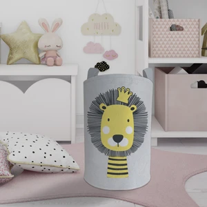 Mekta Home Bebek ve Çocuk Odası Aslan Desenli Oyuncak Sepeti