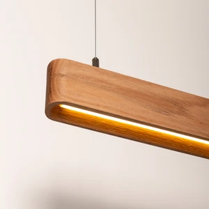 Line Minimal Soft Modern Ahşap Aydınlatma - Minimal LED Sarkıt Avize