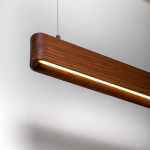 Line Minimal Soft Modern Ahşap Aydınlatma - Minimal LED Sarkıt Avize