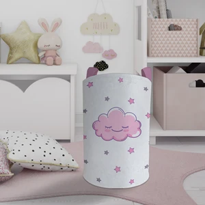 Mekta Home Bebek ve Çocuk Odası Gülen Bulut Desenli Oyuncak Sepeti