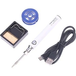 USB 5V 8W USB Beyaz Kalem Havya Seti - Sıcaklık Ayarlı Mod Seçimli