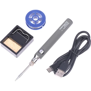USB 5V 8W USB Gri Kalem Havya Seti - Sıcaklık Ayarlı Mod Seçimli