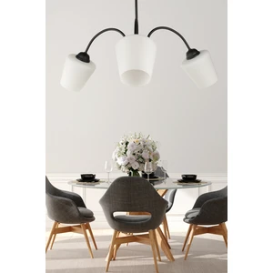 Kasırga 3.lü Avize Siyah Camlı